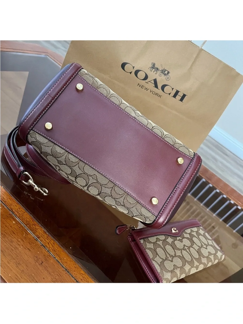 Coach Ivie Mini Bennett and Matching Wallet Limited Edition